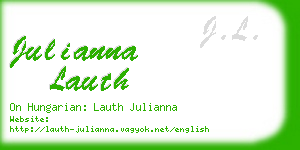 julianna lauth business card